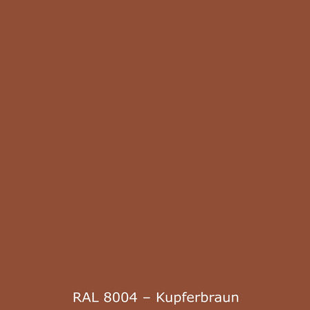 Waschbeckenrückwand Einfarbig RAL 8004 Kupferbraun