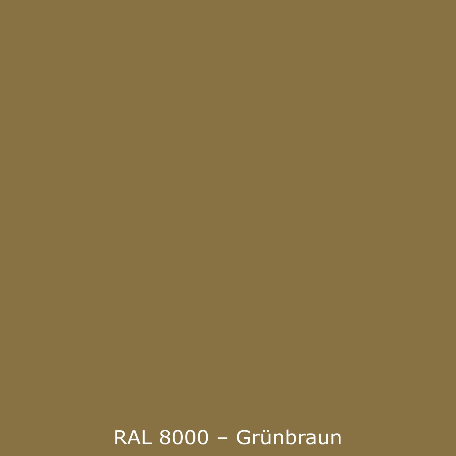 Badrückwand Einfarbig RAL 8000 Grünbraun
