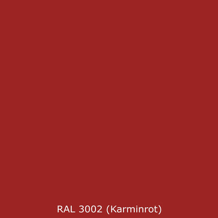 Badrückwand Einfarbig RAL 3002 Karminrot