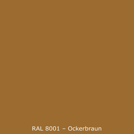 Badrückwand Einfarbig RAL 8001 Ockerbraun
