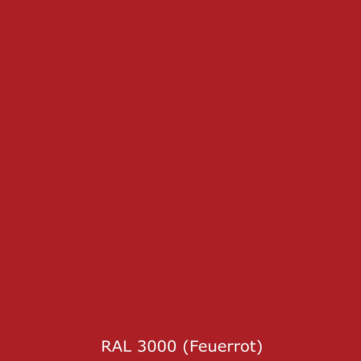 Badrückwand Einfarbig RAL 3000 Feuerrot