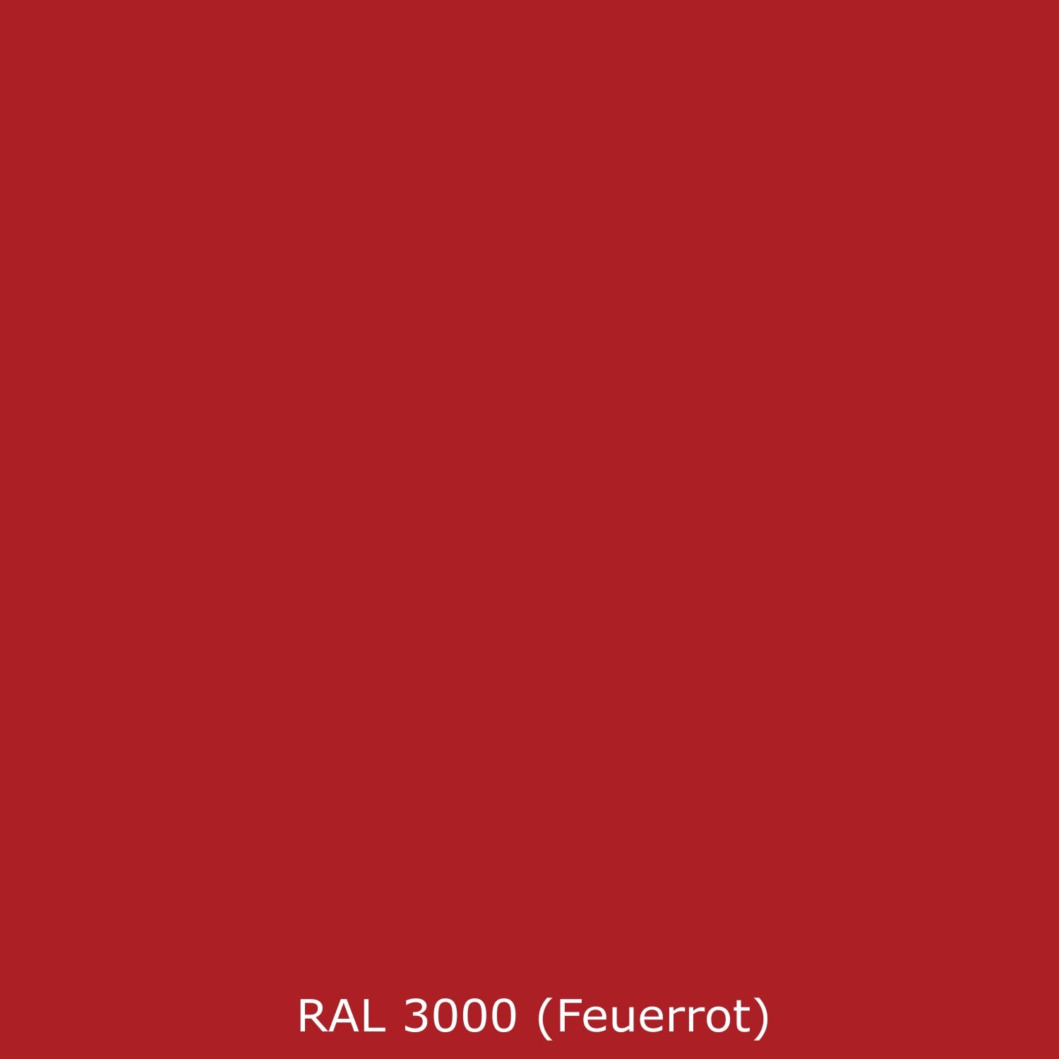 Badrückwand Einfarbig RAL 3000 Feuerrot