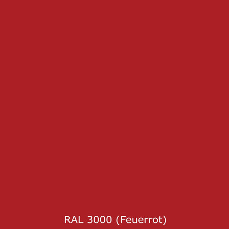 Badrückwand Einfarbig RAL 3000 Feuerrot