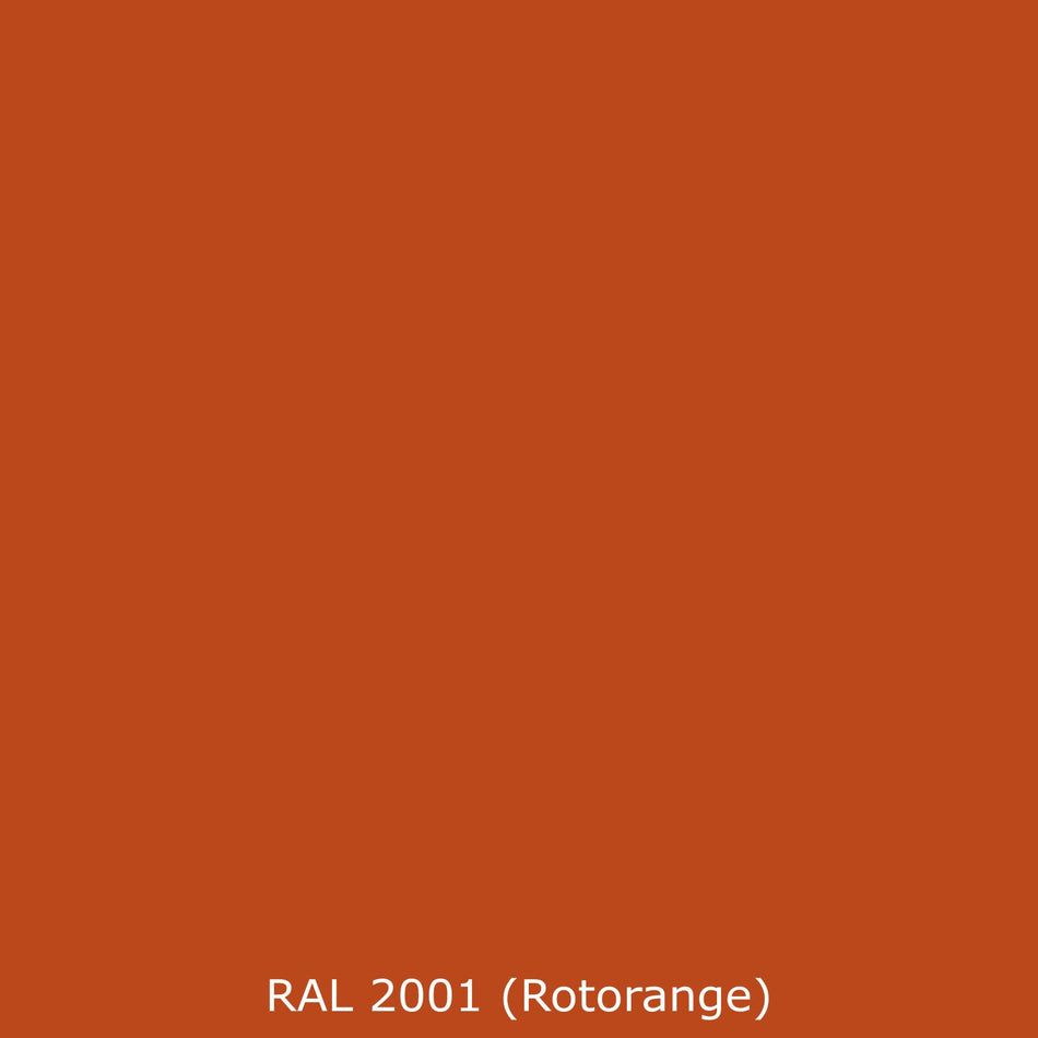 Badrückwand Einfarbig RAL 2001 Rotorange