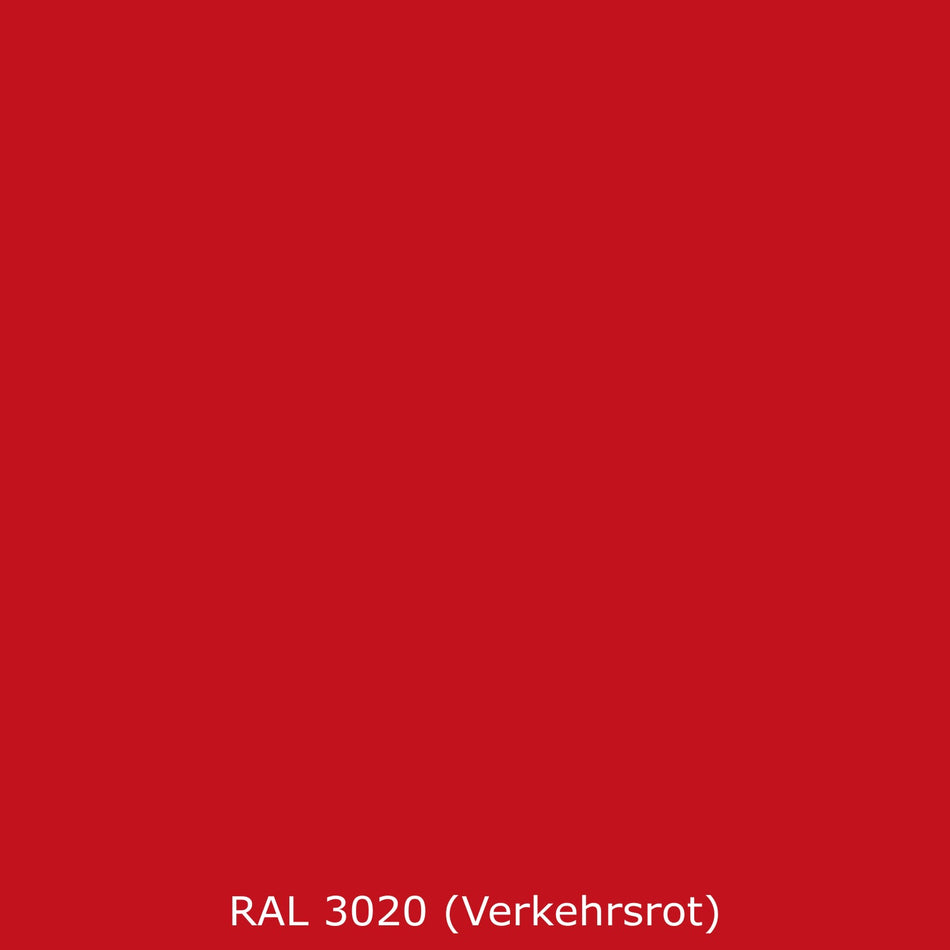 Waschbeckenrückwand Einfarbig RAL 3020 Verkehrsrot