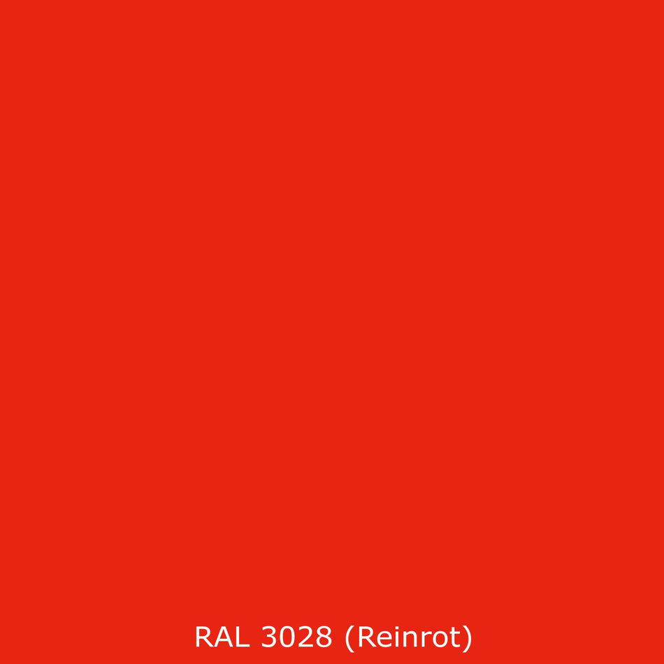 Badrückwand Einfarbig RAL 3028 Reinrot