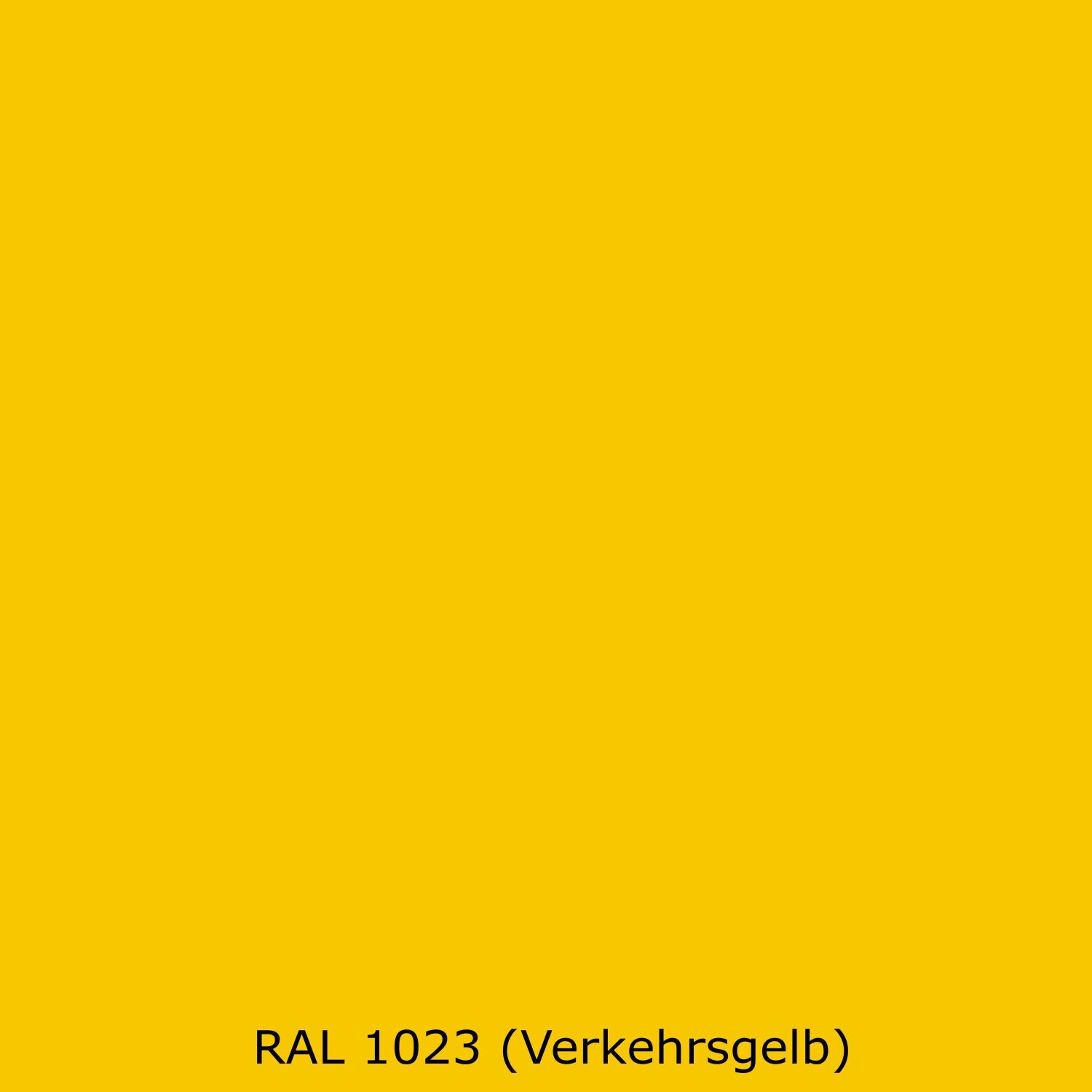 Badrückwand Einfarbig RAL 1023 Verkehrsgelb