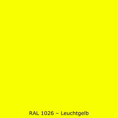 Badrückwand Einfarbig RAL 1026 Leuchtgelb