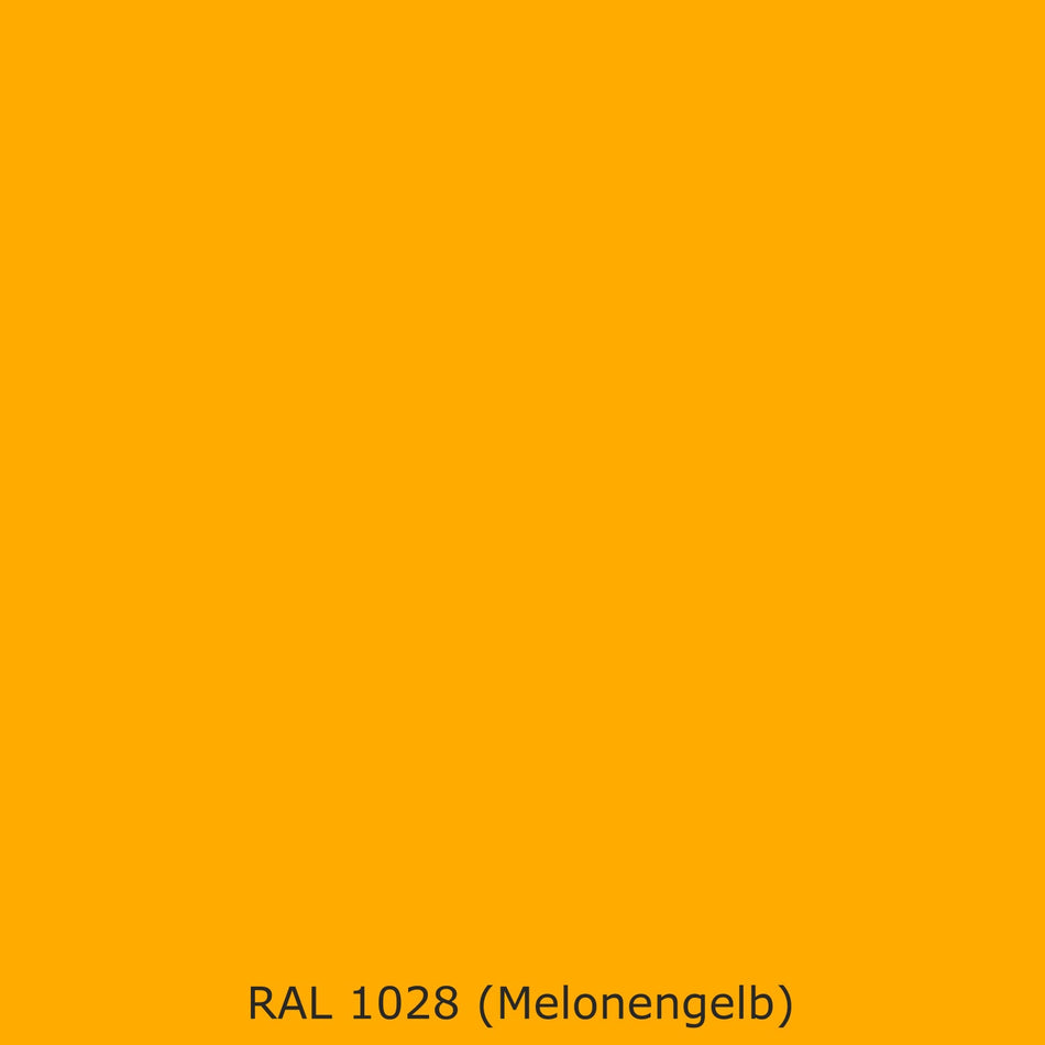 Badrückwand Einfarbig RAL 1028 Melonengelb