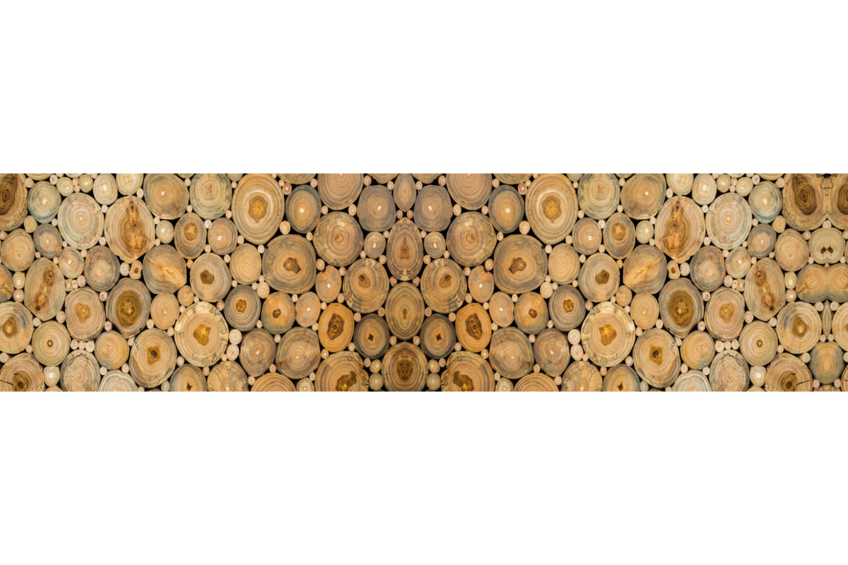 Waschbeckenrückwand Holzoptik